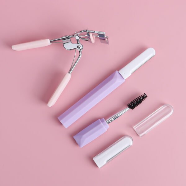 3 Stainless Steel Eyelash Curler Set with Comb Metal Eyelash Comb