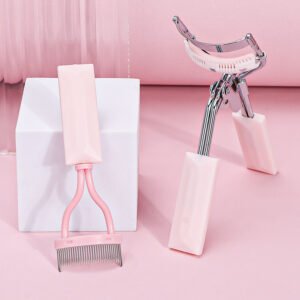 Pink Stainless Steel Eyelash Curlers Set Pink Stainless Steel Eyelash Curlers Set