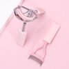 Pink Stainless Steel Eyelash Curlers Set with Comb Makeup Beauty