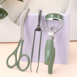 Stainless steel eyelash Curler set Eyebrow Scissors Eyelash Assistant beauty tool