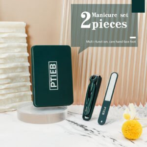 Nail Clippers with Wide Jaw Opening and Curved Blade No-Splash Toenail Fingernail Cutter with Glass File