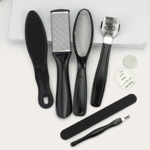 6pcs Foot File Callu Remover Nail File Set Plier Pedicure Remover Scrubber Set Kit