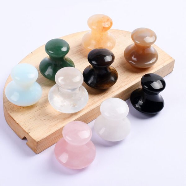 Natural Crystal Jade Mushroom Gua Sha Stone Face Eye Massager Facial Scraping Board Beauty Tool Ice Massage Roller Ball Natural Crystal Jade Mushroom Gua Sha Stone Face Eye Massager Facial Scraping Board Beauty Tool Ice Massage Roller Ball