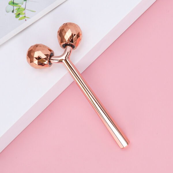 3d Facial Care Massage Roller Firming High Quality Gold Face Tool for Massage Beauty Face Roller Massage Ball