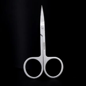 Premium Stainless Steel Eyebrow Trimming Scissors, Professional - Grade for Beauty Routine