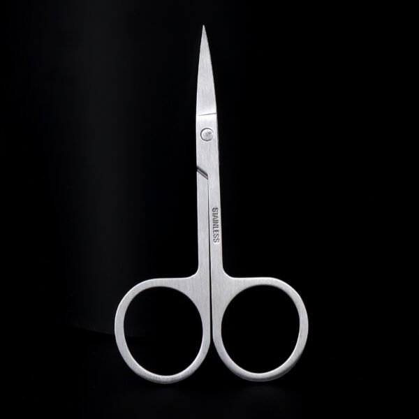 Premium Stainless Steel Eyebrow Trimming Scissors, Professional - Grade for Beauty Routine
