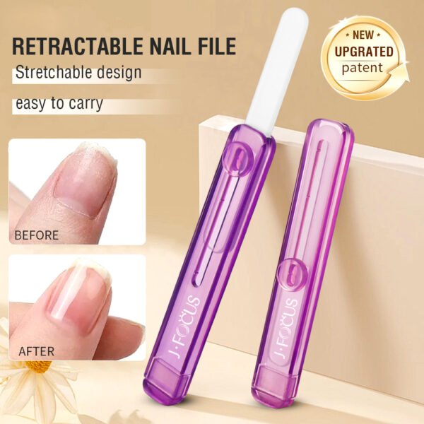 Portable Retractable Nail File with Stretchable Design – High-Quality Sharp Manicure Tool, Durable Multi-Color Nail Care Essential for Home Grooming, Travel Use & Daily Nail Maintenance，Party souvenirs, birthday gifts, Valentine's Day and Christmas holiday gifts