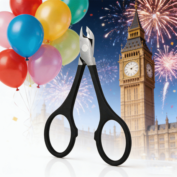 J·FOCUS Professional Stainless Steel Ingrown Toenail Clipper – Extra-Sharp Extended Blade, Ergonomic Anti-Slip Handle, Precision Trimmer for Thick & Hard Nails